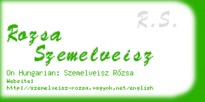 rozsa szemelveisz business card