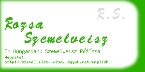 rozsa szemelveisz business card